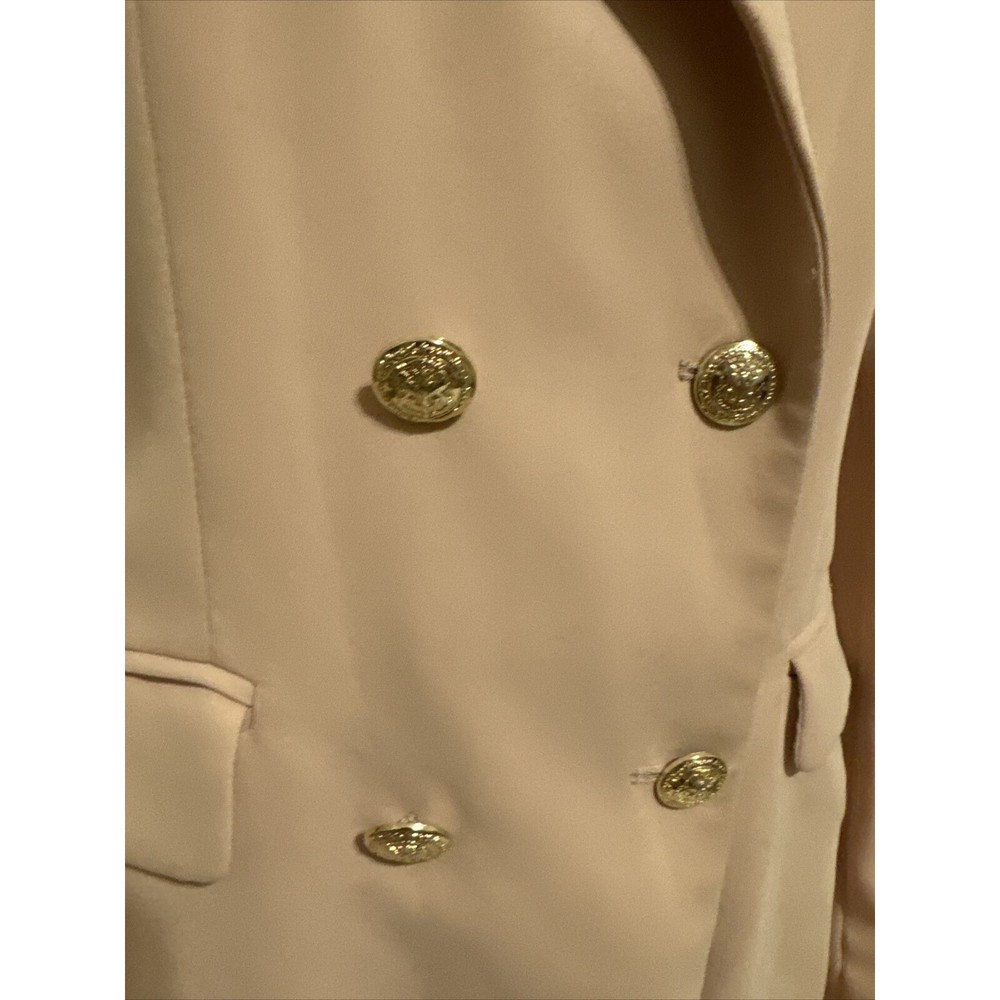 Zara Basic Collection Camel Double Breasted Long … - image 3